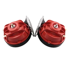 1 пара Универсальный 135dB труба мотоцикл автомобиль Электрический двойной тон рог DC12V