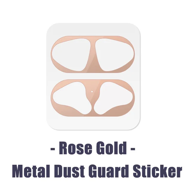 Dust Guard sticker Для AirPods 2 чехол силиконовый милый 3D шоколадные бобы чехол для наушников для Apple Air Pods чехол для наушников для Earpods ремешок - Цвет: Dust Guard sticker