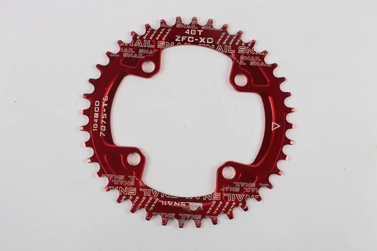 Улитка MTB горный велосипед цепь круглая 96BCD 104BCD 32 34 36 38 40 42T зубная пластина узкая широкая передняя Звездочка шатун цепь кольцо