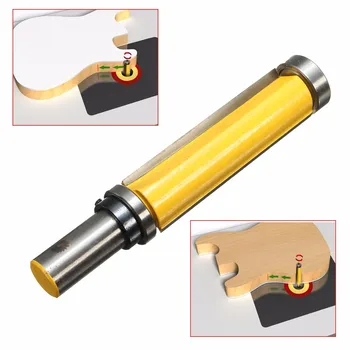 

WOLIKE 1/2 Inch Shank Router Bit Double Bearing Trimming Blade Wood Working Cutter Milling Cutter YG6X primary alloy