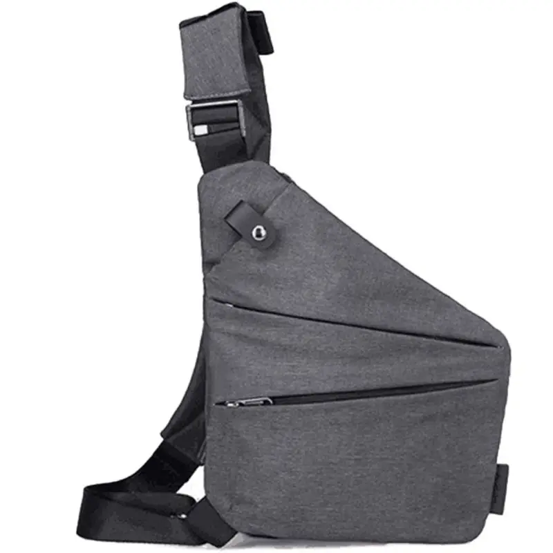 1 Men Fashion Left Right Chest Bag Outdoor Sport Sling Shoulder Multifunction Crossbody Pack 35EF - Color: 1