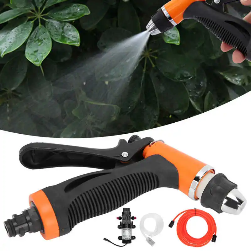 DC 12V 24V 100W 고압 세척기 워터 펌프 분무기 키트, 휴대용 자동차 세척 전기 장치 액세서리