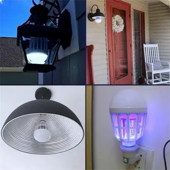 

Electric Fly Zapper E27 Voiceless Creative Mosquito Bulb Mosquito Light White Moths Killer UV Lamp Flying Insects Insect Trap