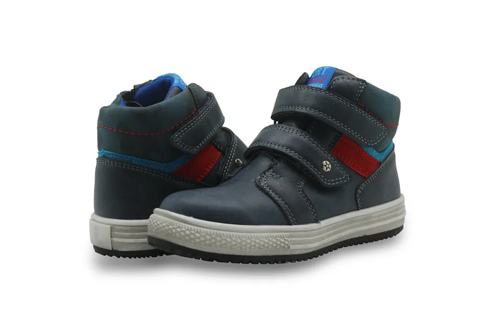 Botas de Couro do Plutônio Planas para Meninos Apakowa Sapatos Casuais Outono Meninos Tornozelo Botas Novas Sapatilhas Arco Apoio Criança Crianças 13 High Quality Mamãe e Bebê