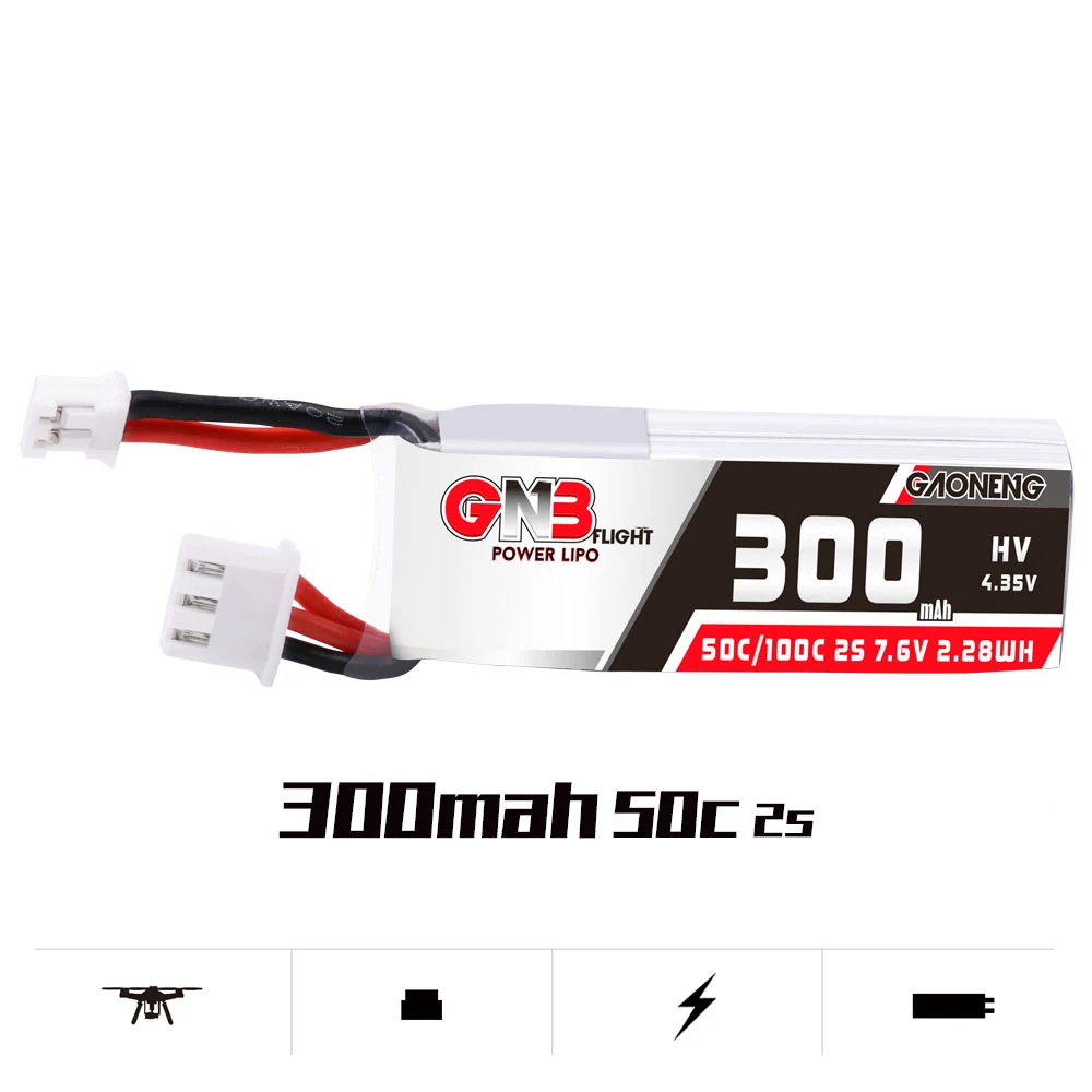 2 шт./компл. RC 2S Lipo батарея 7 6 В 300 мАч 50C с PH 0 разъемом для Emax Tinyhawk S Mini Drone | Игрушки и