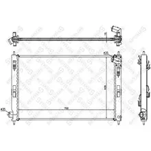 Радиатор системы охлаждения Mitsubishi Lancer 1.5-2.0i 16V/2.0Di