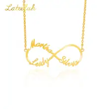 Customize A-Z Initial Stainless Steel Necklace Personalized DIY Chain Pendant Nameplate Gift For Women Party Letters Jewelry