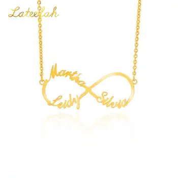 

Customize A-Z Initial Stainless Steel Necklace Personalized DIY Chain Pendant Nameplate Gift For Women Party Letters Jewelry