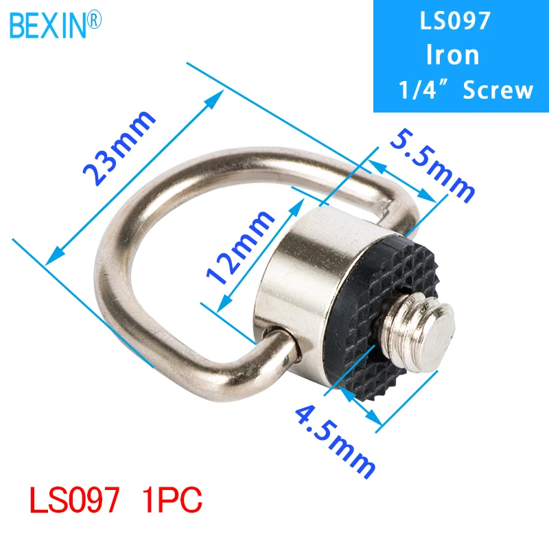 Винт для камеры 1/4 дюймов винт плечевой ремень винт d кольцо Винт крепление быстросъемный винт для камеры dslr quick shot plate - Цвет: LS097  1PC