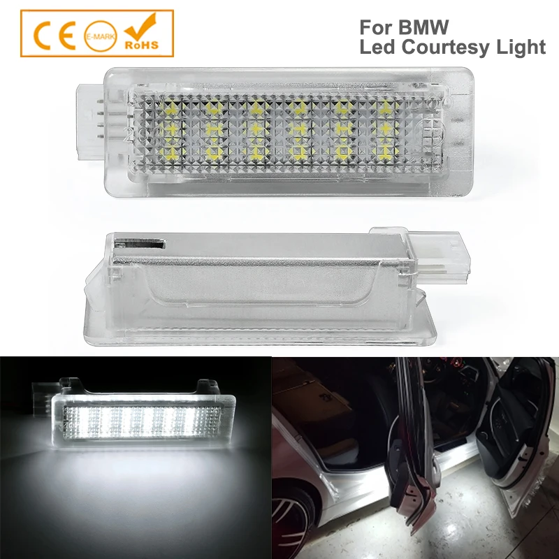 2шт 18smd светодиодный фонарь для дверных ботинок перчатки BMW F01N F02N F03N F30 F31 F32 F34 F10 F11 1