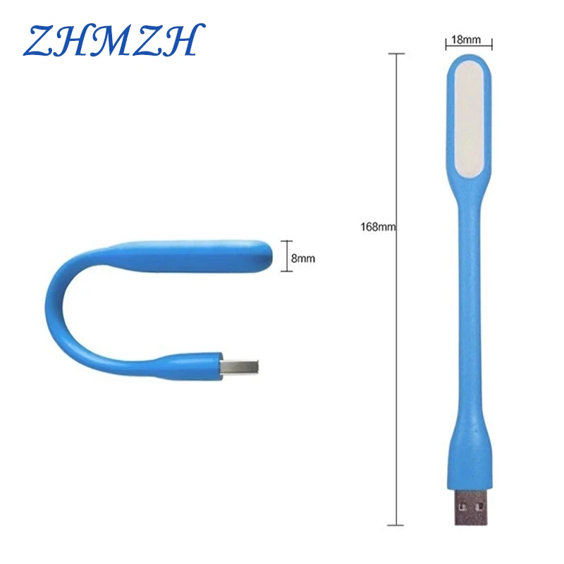 360 Degree Rotation Portable USB Mini Reading Lamp 1.2W 6 LED Night Light Book Lights Energy Saving Lamp Camping Lantern