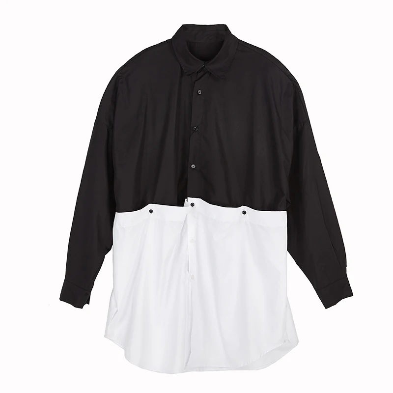 Men Darkness Gothic Oversize Shirt Catwalk High Street Owen RO Tees Outwear Club Chemise Homme Japanese Yohji Style Black Shirt Men Darkness Gothic Oversize Shirt Catwalk High Street Owen RO Tees Outwear Club Chemise Homme Japanese Yohji Style Black Shirt