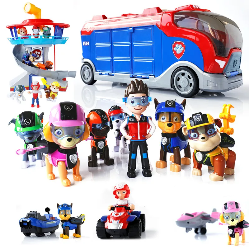 

Paw Patrol toys set Rescue Base Command Center Puppy Patrol Set Patrulla Canina Anime Action Figures paw patrol birthday Gift
