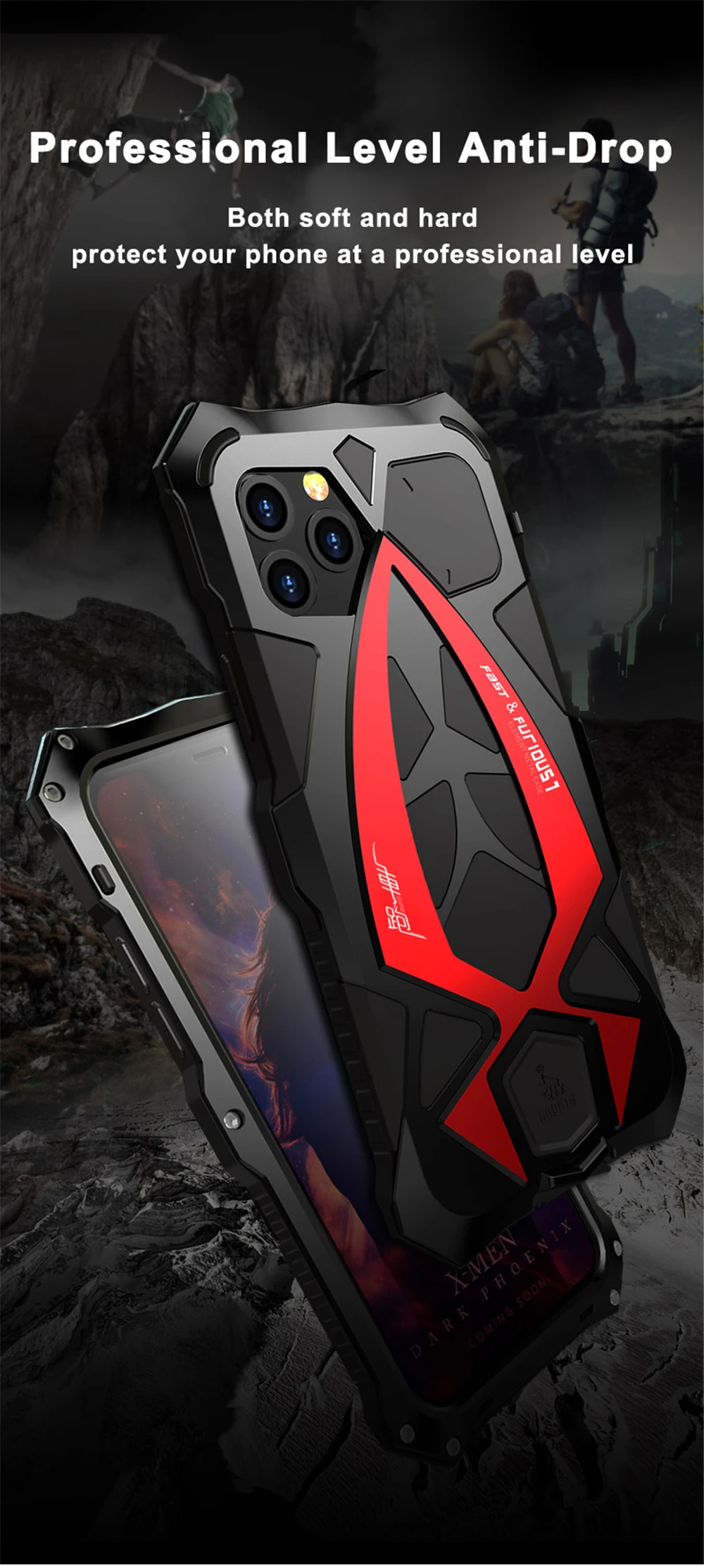 Алюминиевый металлический чехол для телефона для iPhone 11 Pro Max гибридная Противоударная крышка бронированный металлический чехол для iPhone 11 Pro защитный чехол s