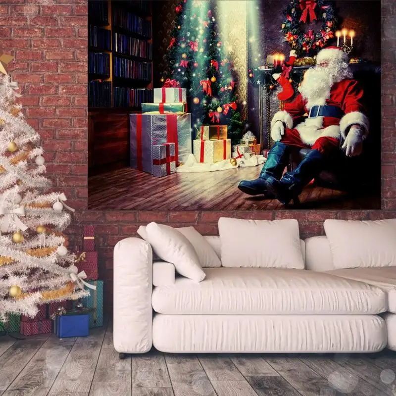 Christmas Background Cloth Snowman Backdrop Cloth Photo Studio Room Family Home Party Decor 0.9x1.5m