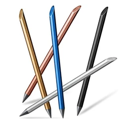 Bolígrafo creativo reutilizable de Metal sin tinta, pluma de tornillo extraíble, punta para escribir y dibujar