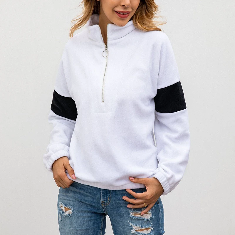 half zip sweatshirt womens