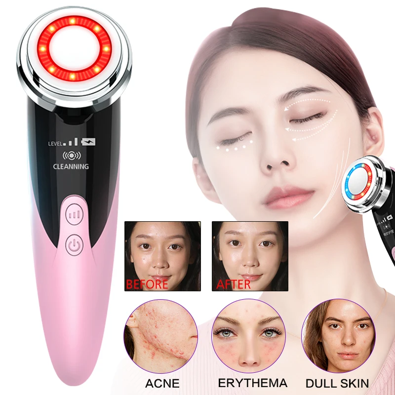 

RF&EMS Radio Frecuencia Visage Facial Mesotherapy Electroporation Skin Rejuvenation LED Photon Beauty Face Lifting Massager