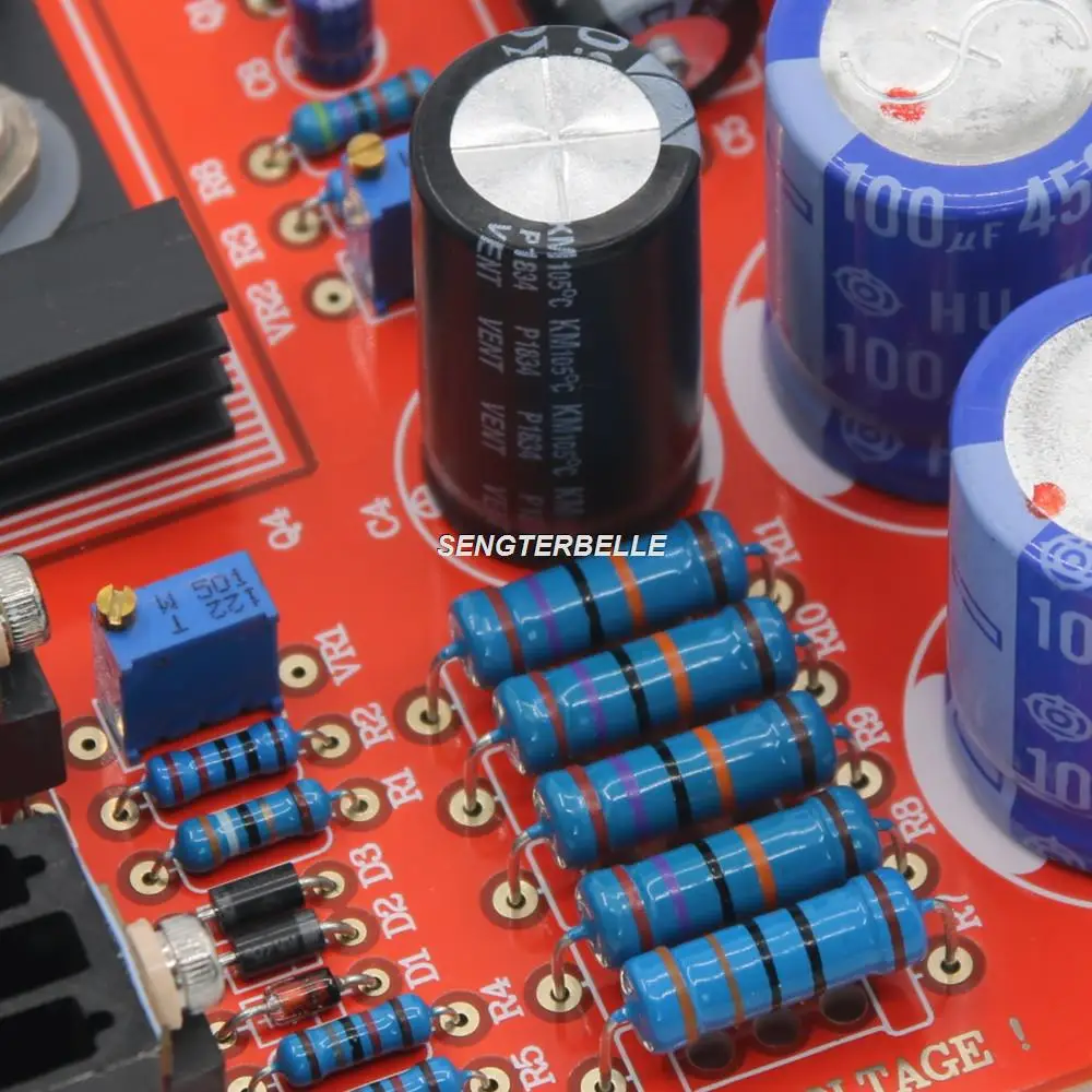 조립된 고전압 전원 공급 보드 및 튜브 프리앰프 보드용 DC150V-350V 조정, LM317K