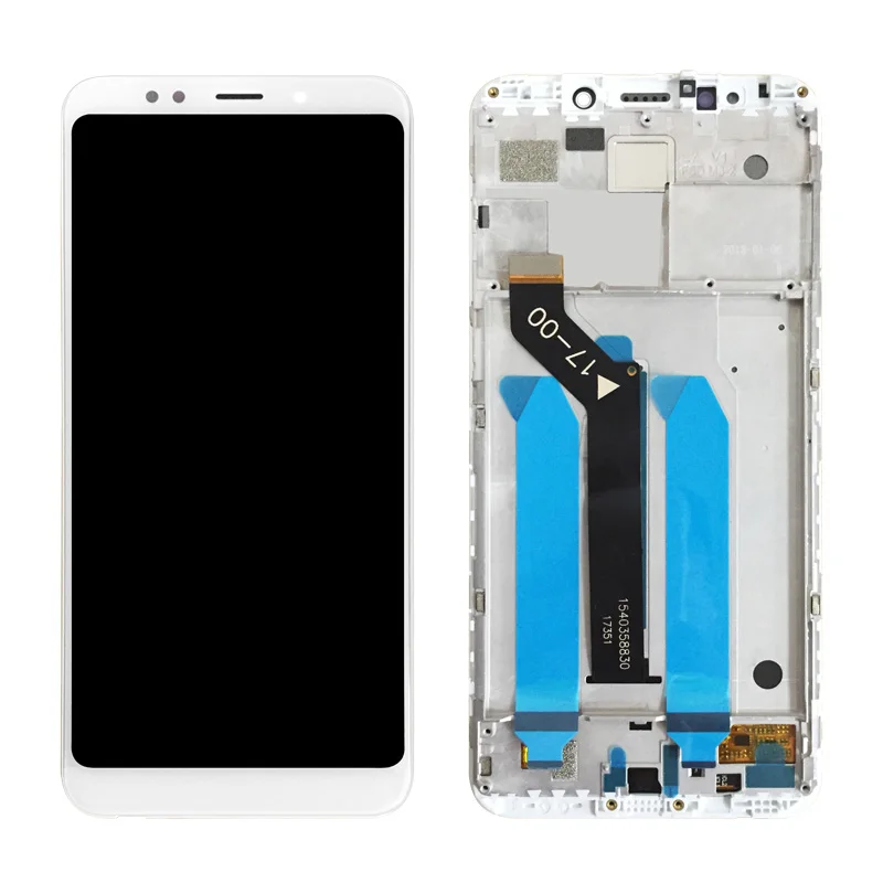 AAA качественный ЖК-дисплей+ рамка для Xiaomi Redmi 5 Plus ЖК-экран Замена для Redmi 5 Plus ЖК-экран Snapdragon 625 MEG7 - Цвет: White With Frame