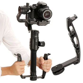 

L bracket handle with hot shoe 1/4'' screw for Zhiyun crane 2 DJI Ronin S Weebill LAB stabilizer universal joint accessories dua