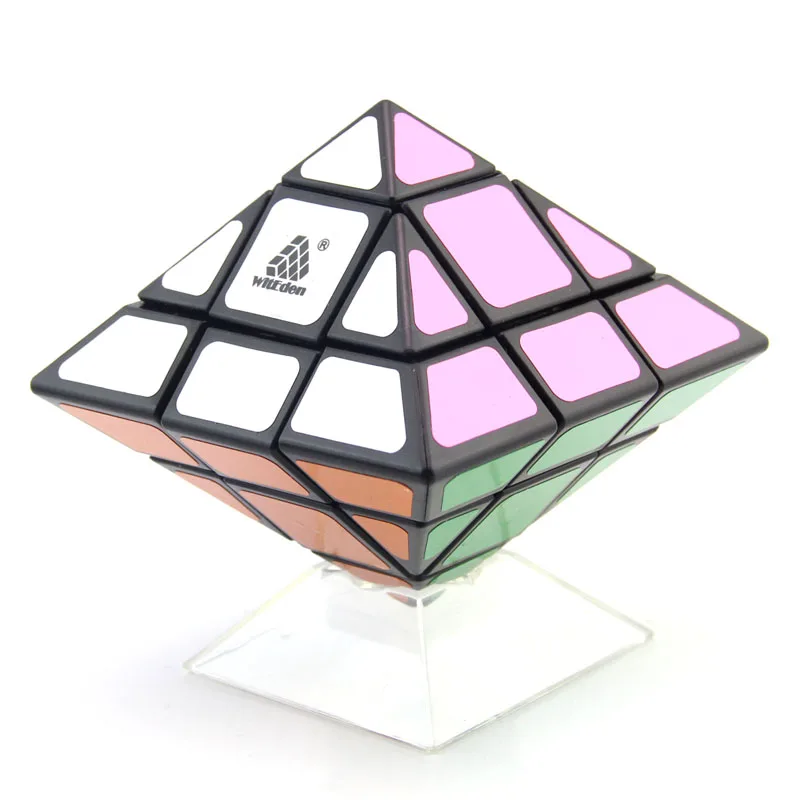 WitEden Octahedron Mixup v1 волшебный куб Pyraminxeds Cubo Magico Профессиональный Нео скоростной куб головоломка антистрессовые игрушки для детей - Цвет: Black