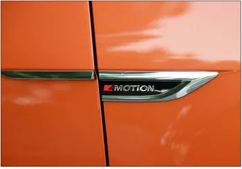 

4pcs / setCar Wing Side Fender Emblem Badge Sticker Trim Original Car Styling For Volkswagen T-Roc 2017 2018 2019