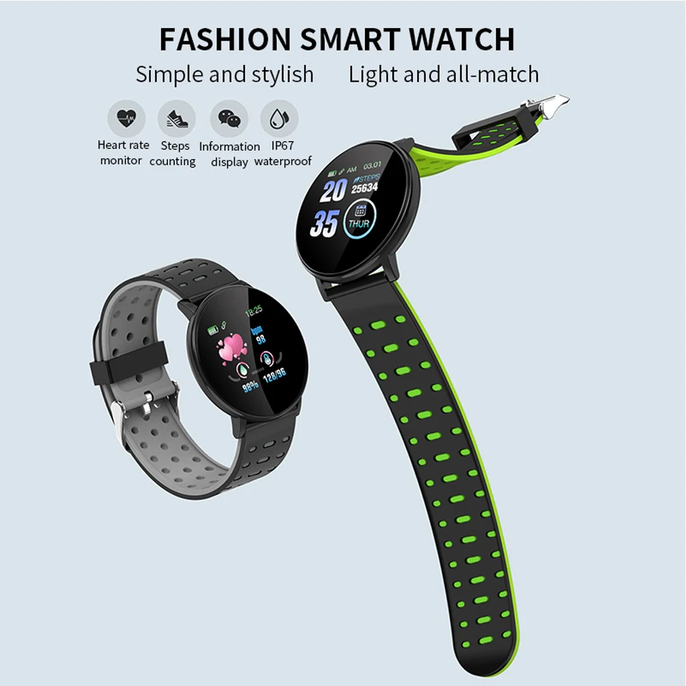 

Sports Fitness Smart Watch Heart Rate Smart Bracelet With High-definition Touch Screen IP67 Waterproof Fitness Multi-sport Watch