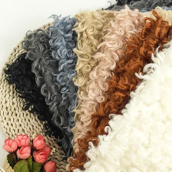 

7 Color Teddy Wool Blankets For Newborn Photography Props Photo Shoot Flokati Accessories Baby Fotografia Photoshoot Accessory