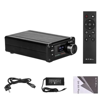 

Music Player Digital Audio Amplifier Support Memory Card/ USB/ Optical Fiber AUX Input with Wireless Remote and Power Adapter