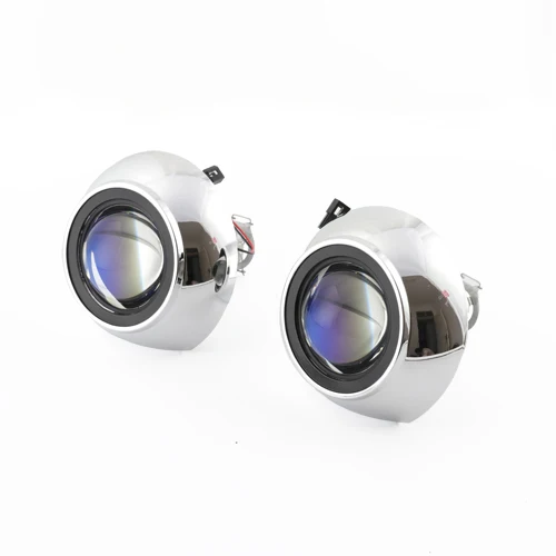 RONAN 2,5 ''Ver8. 1 с синим покрытием би ксенон HID мини-проектор объектив H1 Автомобильная фара H4 H7 базовое переходное кольцо автомобильный Стайлинг модификация - Цвет: Blue with Iris