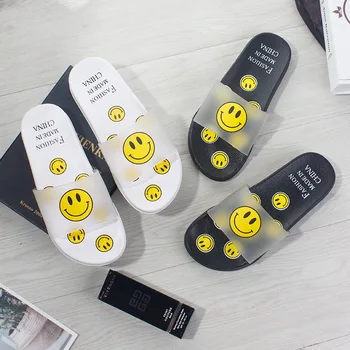 

Summer Home Fruit Women Slippers Cute Cartoon Avocado Non-Slip Bathroom PVC Slippers Ladies Slides Indoor Couple Shoes Wholesale