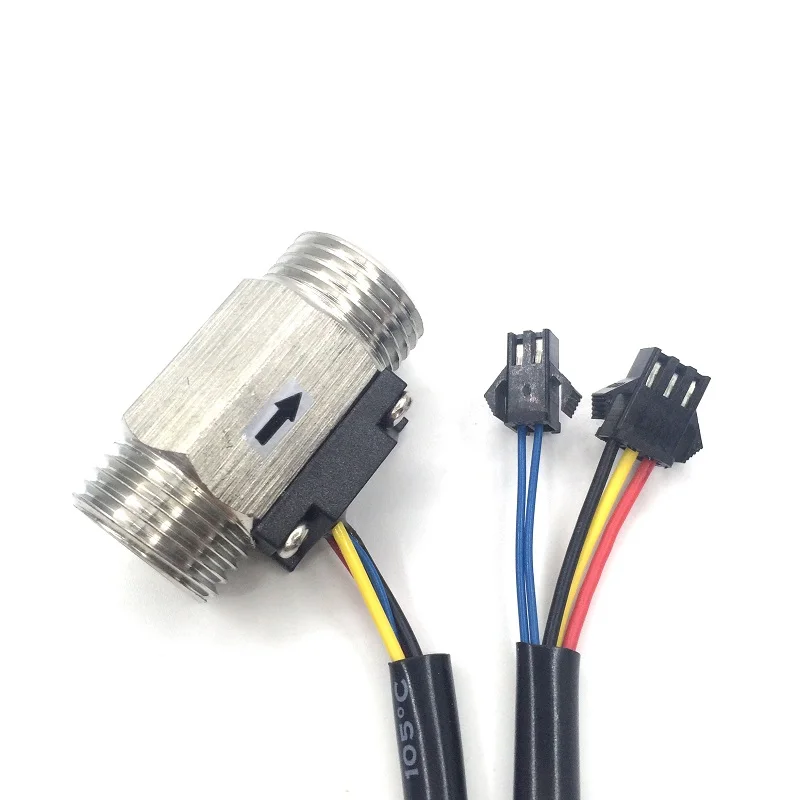 Sus304 G1/2" Water Liquid Temperature Measurement Flow Sensor Meter