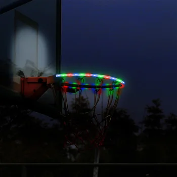 

LED Outdoor Basketball Hoop Rim Light for Kids Children Game Solar Night Shooting Playing At Night LED Strip Lamp