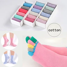 6 пар, женские цветные носки мягкие дышащие повседневные спортивные носки до середины икры из чистого хлопка носки для девочек