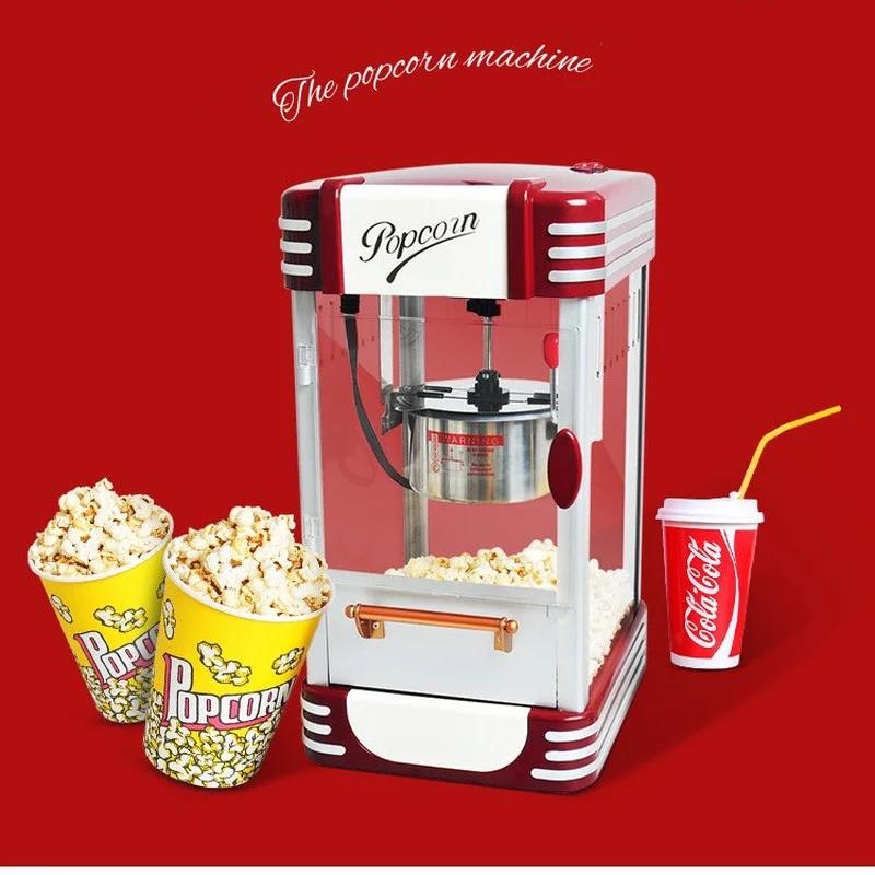 Full Automatic Popcorn Machine Household Mini Children's Popcorn Machine Ball Type Grain Blasting