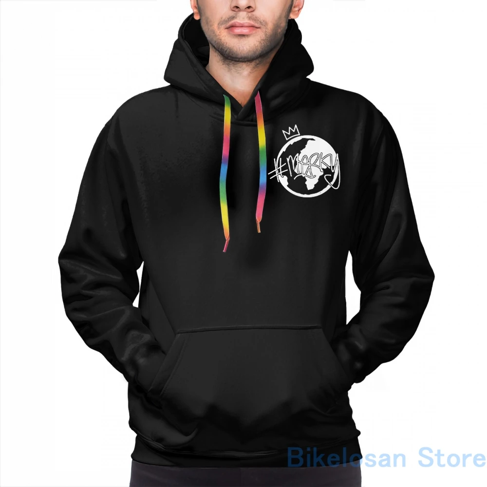 Мужские толстовки свитшоты для женщин # MERKY Глобус STORMZY Черный Принт повседневное