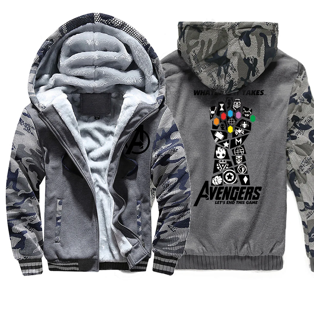 Мстители, Железный человек, камуфляжная толстовка с капюшоном, Тони Старк, спортивная одежда, крутая Мужская бесконечная рукавица, мужские пальто, осенняя уличная одежда в стиле хип-хоп