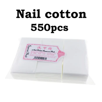 

550PCS Nail Cotton Gel Remover Accessories Professional Nail Supplies Salon Home Use Lint-Free Wipes Cotton Tools For Nails
