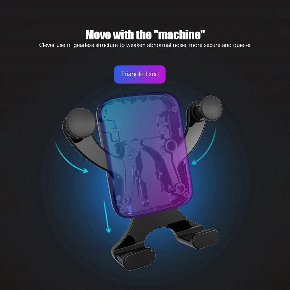 Phone Holder Horizontal And Vertical Screen Car Phone Holder Automatic Clamping Car Outlet Gravity Bracket Works 5