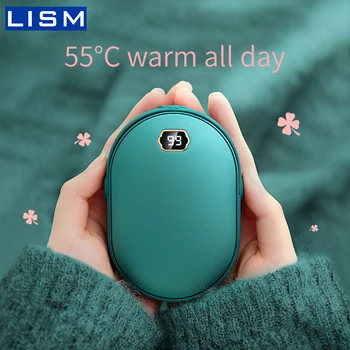 

New Portable Hand Warmer Charging Treasure 2 In 1 USB Rechargeable Electric Hand Warmer Mobile Power USB Hand Warmers Quick Heat