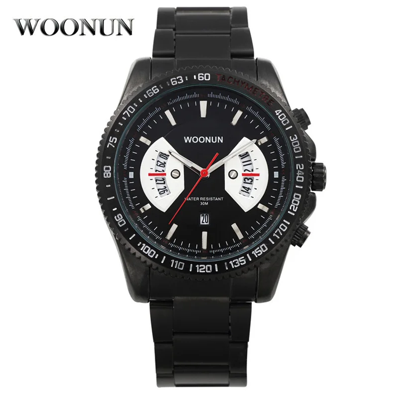 

Men Watches Men Sports Watches Black Stainless Steel Quartz Wristwatches Men Military Army Watches reloj hombre erkek kol saati