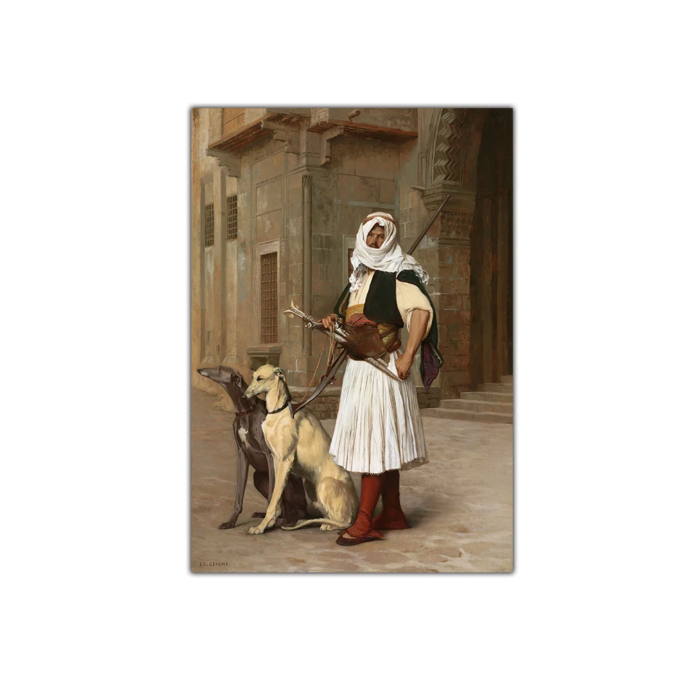 Citon Jean Leon Gerome Officer Arnaut Canvas Холст Картина маслом всемирно известный художественный