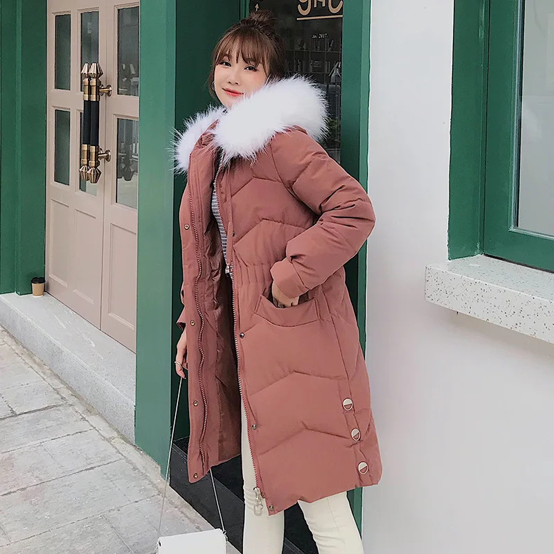 

Hot sale down cotton padded jacket in the long bread clothing heavy hair brought winter jacket coat