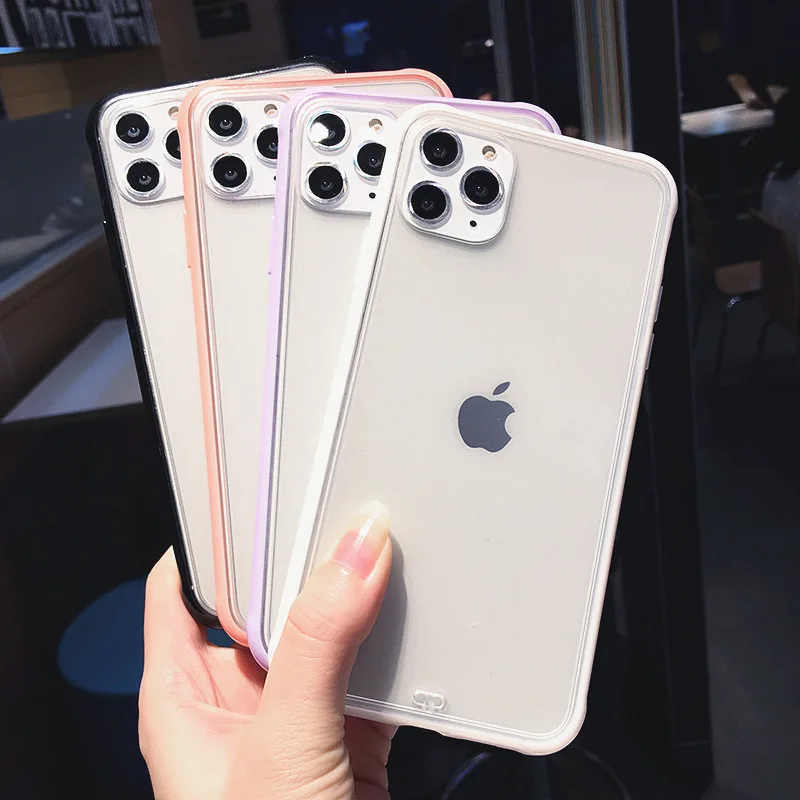 Матовый прозрачный силиконовый чехол для телефона iPhone 11 Pro Max X XS XR 8 7 6 6S Plus жесткий