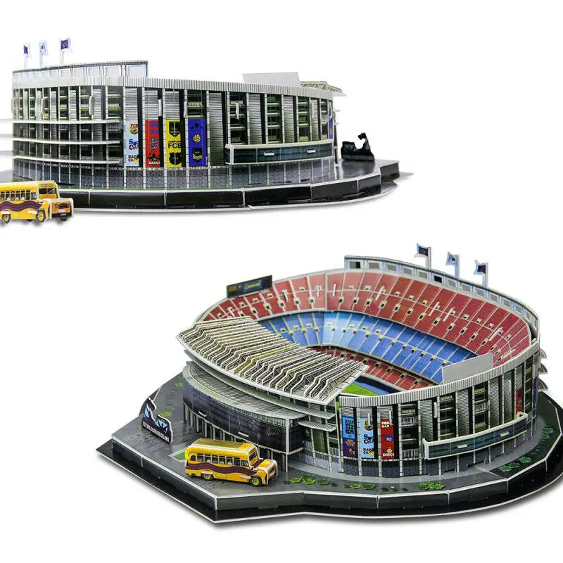 FC Barcelona 3d-Puzzle Camp Nou Stadium 107 pezzi illuminazione a LED CALCIO 