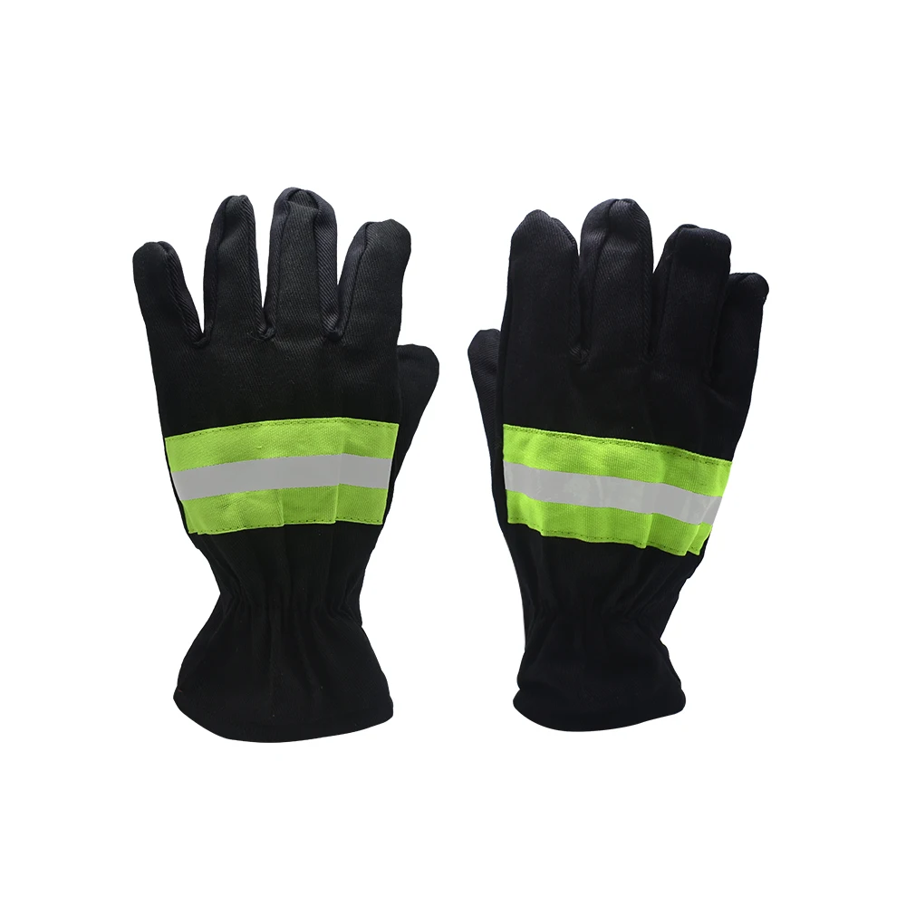 Противопожарные перчатки износостойкие Нескользящие защитные перчатки черный светоотражающий пояс противопожарные перчатки пожарные защитные изделия