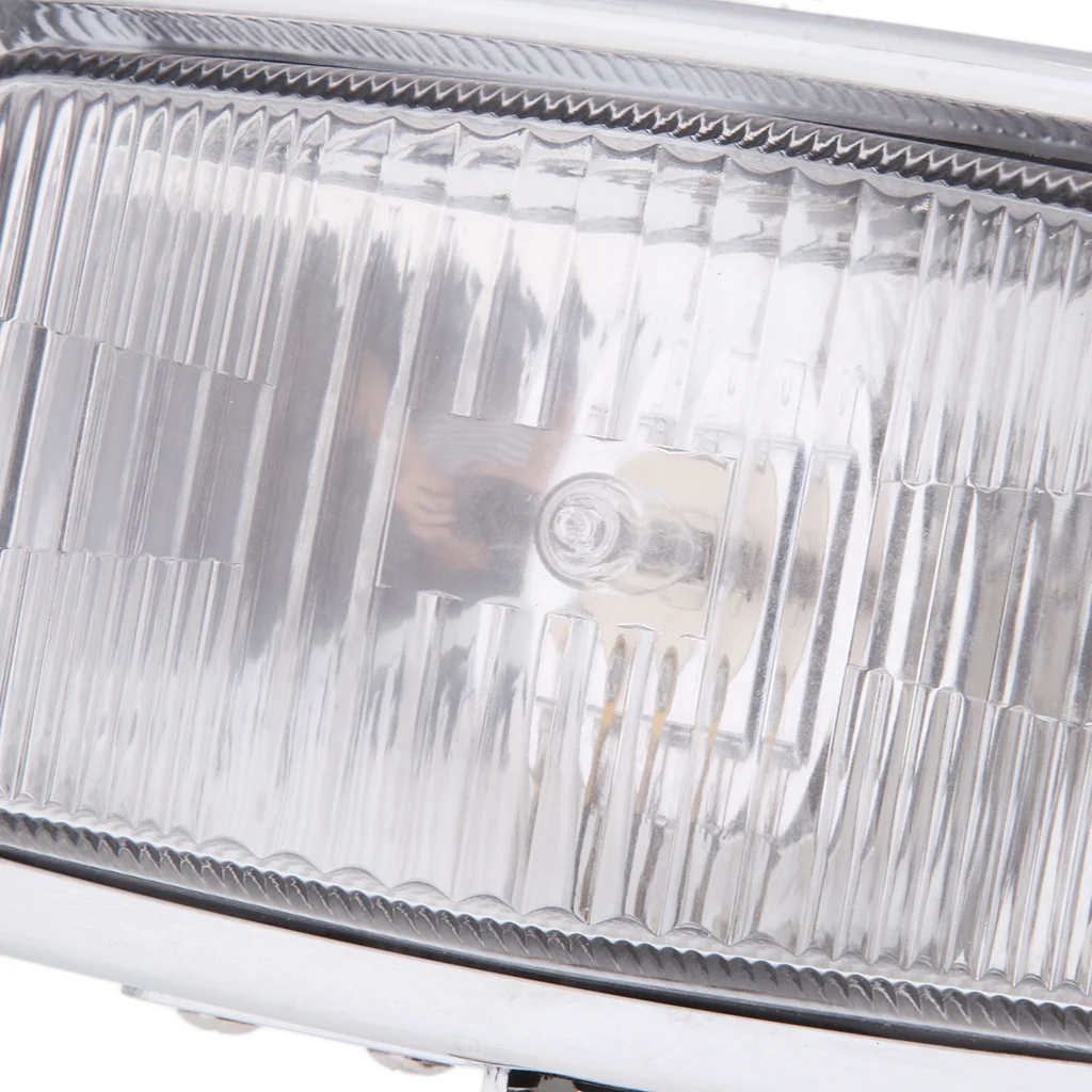 1 Piece 12V 55W Universal Motorcycle Chrome Headlight Assembly 6.5