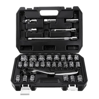 Cheap 32PC Tool Set Hand Tools For Car Repair Ratchet Spanner Wrench Socket Set Professional Bicycle Car Repair Tool Kits