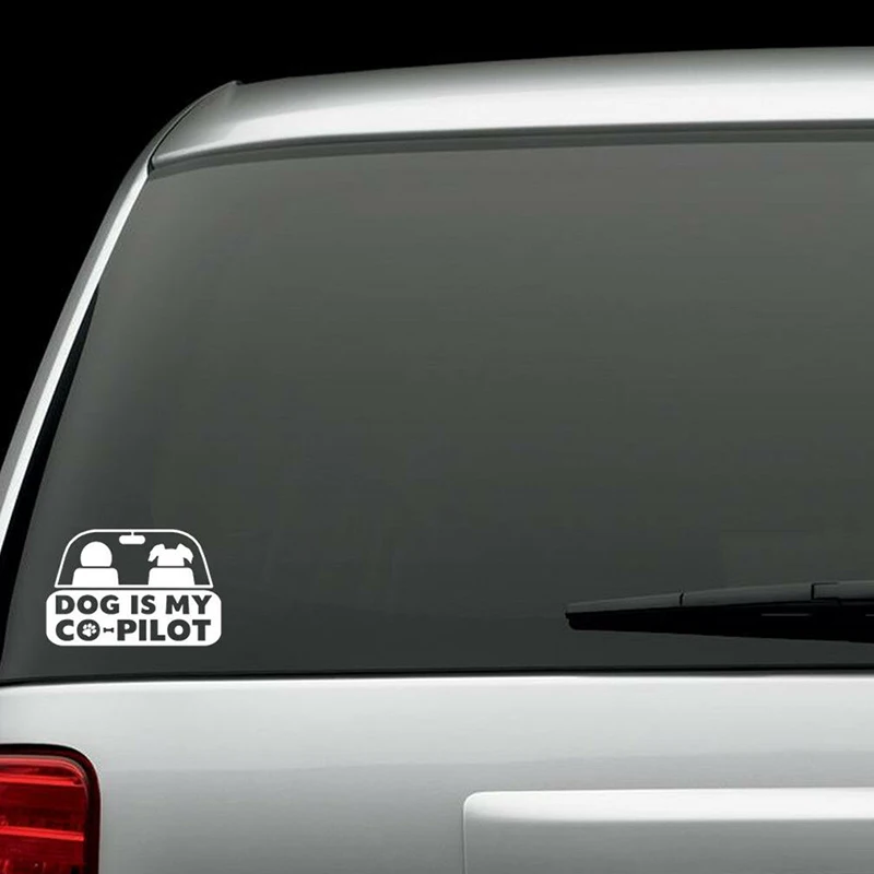 

15*10cm DOG CO PILOT PUPPY FUNNY HUMOR VINYL DECAL STICKER Cute And Interesting Fashion Sticker Decals